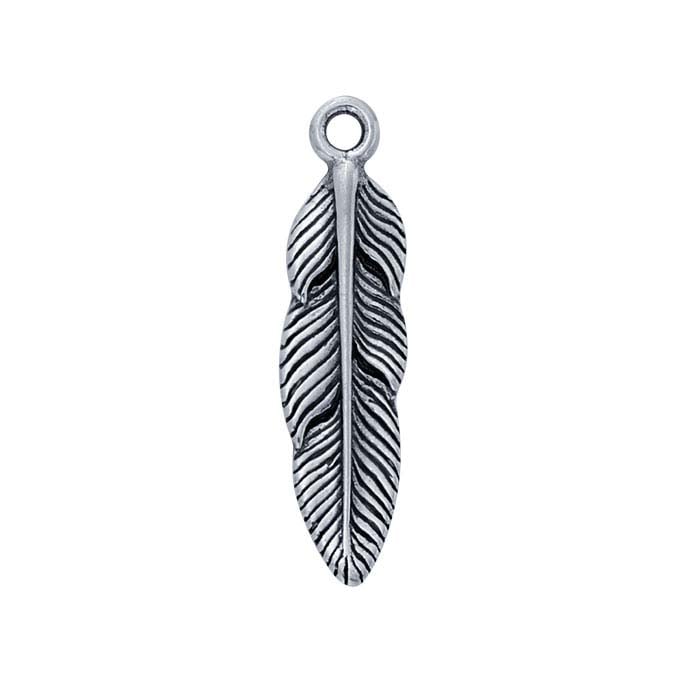 Sterling Silver Feather Pendant
