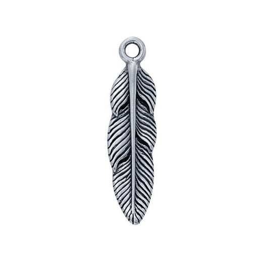 Sterling Silver Feather Pendant