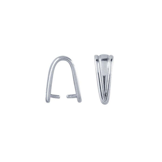 Sterling Silver Corrugated Pinch Bail