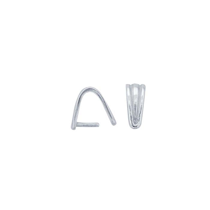 Sterling Silver Corrugated Pinch Bail