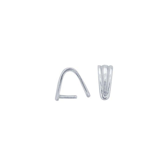 Sterling Silver Corrugated Pinch Bail
