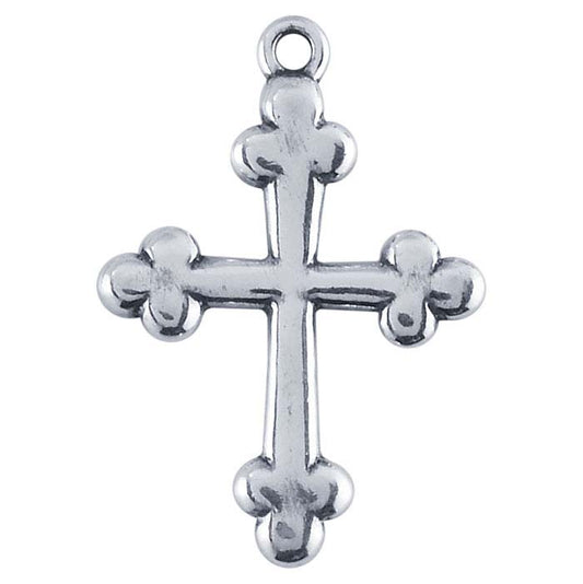 Sterling Silver Botonnee Cross Pendant