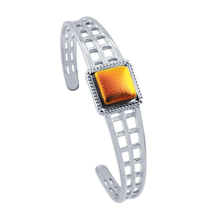 Sterling Silver 12mm Square Cuff Bracelet Mounting