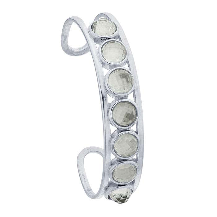 Sterling Silver Open Wire Cuff Bracelet Mounting