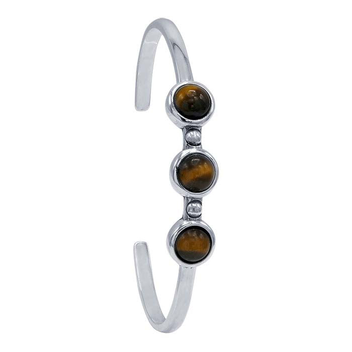 Sterling Silver 8mm Round Cuff Bracelet Mounting