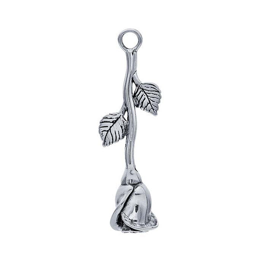 Sterling Silver Rosebud Pendant