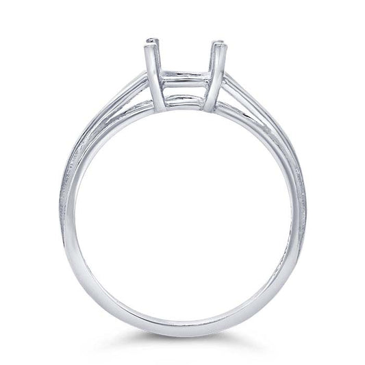 Sterlingsilber 8 x 6mm Ovaler Korb-Ringfassung
