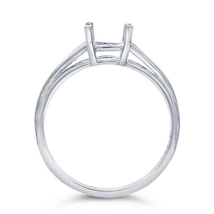 Sterlingsilber 8 x 6mm Ovaler Korb-Ringfassung