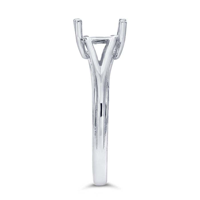 Sterlingsilber 8 x 6mm Ovaler Korb-Ringfassung