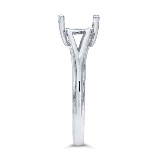 Sterlingsilber 8 x 6mm Ovaler Korb-Ringfassung