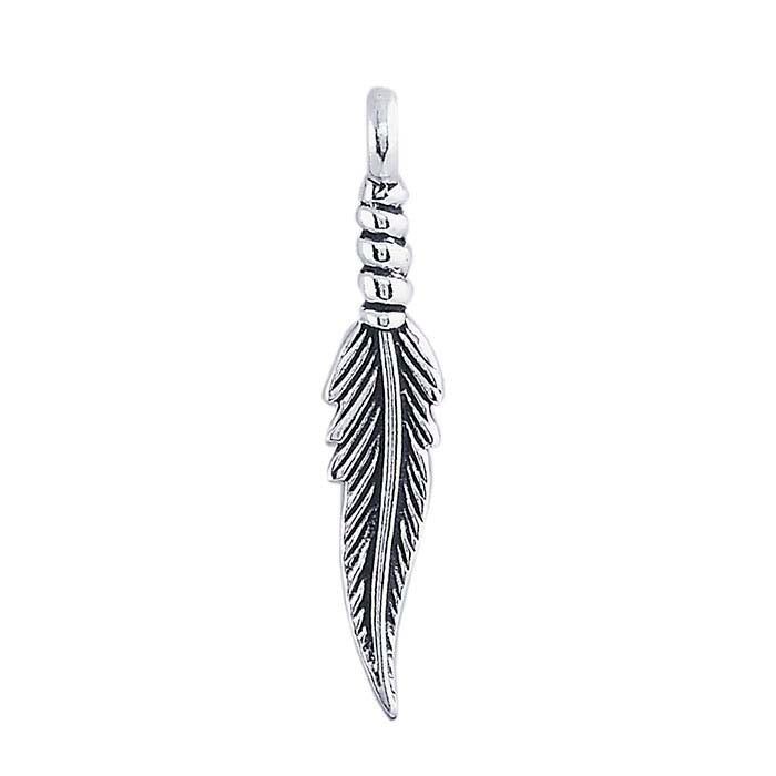 Sterling Silver Feather Pendant