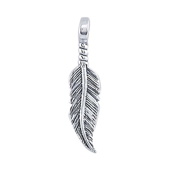 Sterling Silver Feather Pendant