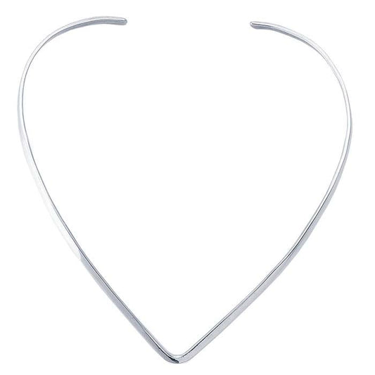 Sterling Silver 3.4mm Flat-Wire Neck Ring