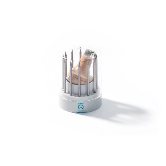 NIQUA® "12" SUPER Q Beading Tool Assortment, 12 Pcs. + Handle - for Soft Precious Metals