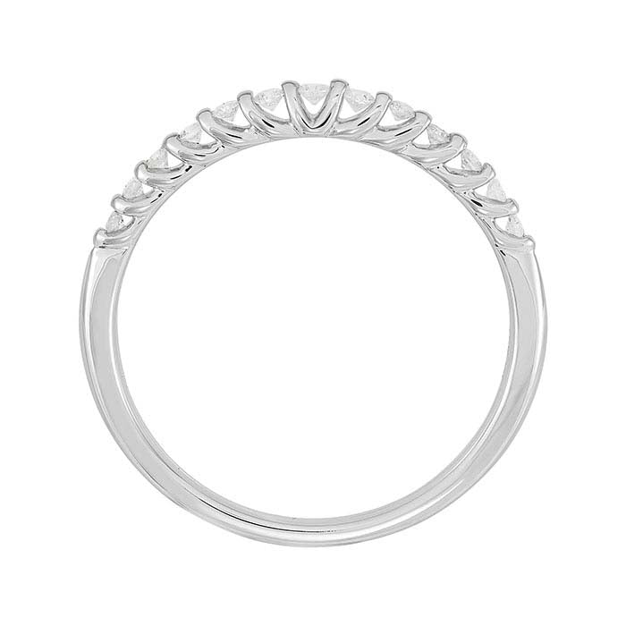 10K White Gold Diamond-Set Band