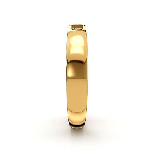 14K Yellow Gold 5 x 4mm Emerald-Cut Solitaire Stone Ring Mounting