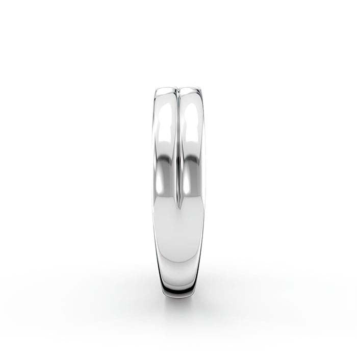 14K White Gold 3 x 2mm Baguette Stone Ring Mounting