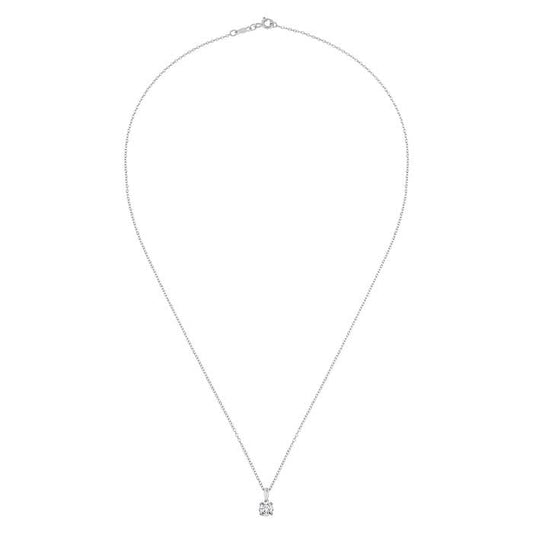 Sterling Silver Lab-Grown Diamond-Set Necklace