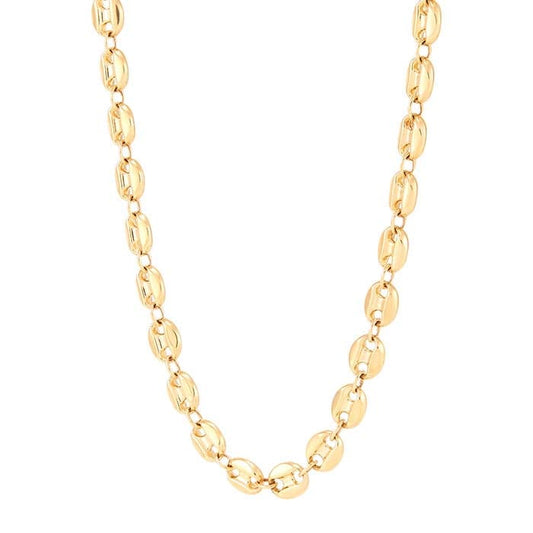 14 Karat Gelbgold 6 mm Mariner Kette