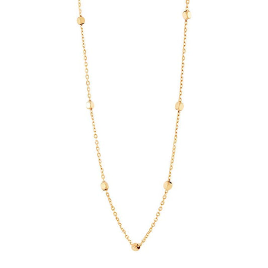 Κολιέ με Σταθμό Χαντρών από Κίτρινο Χρυσό 14Κ