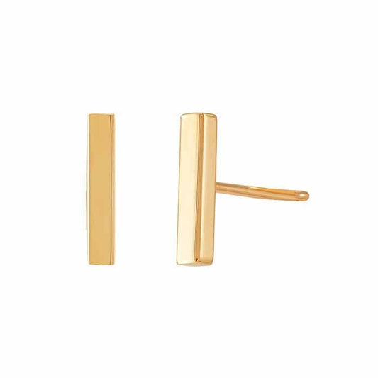 14 Karat Gelbgold-Ohrstecker mit Stangen